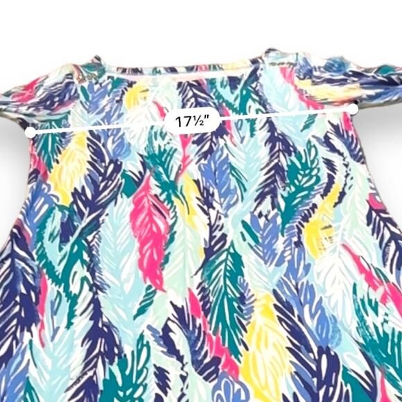 Lilly Pulitzer‎ Sophie Multicolor Light As A Feather UPF+ 50 3/4 Sleeve Dress M - Picture 12 of 14